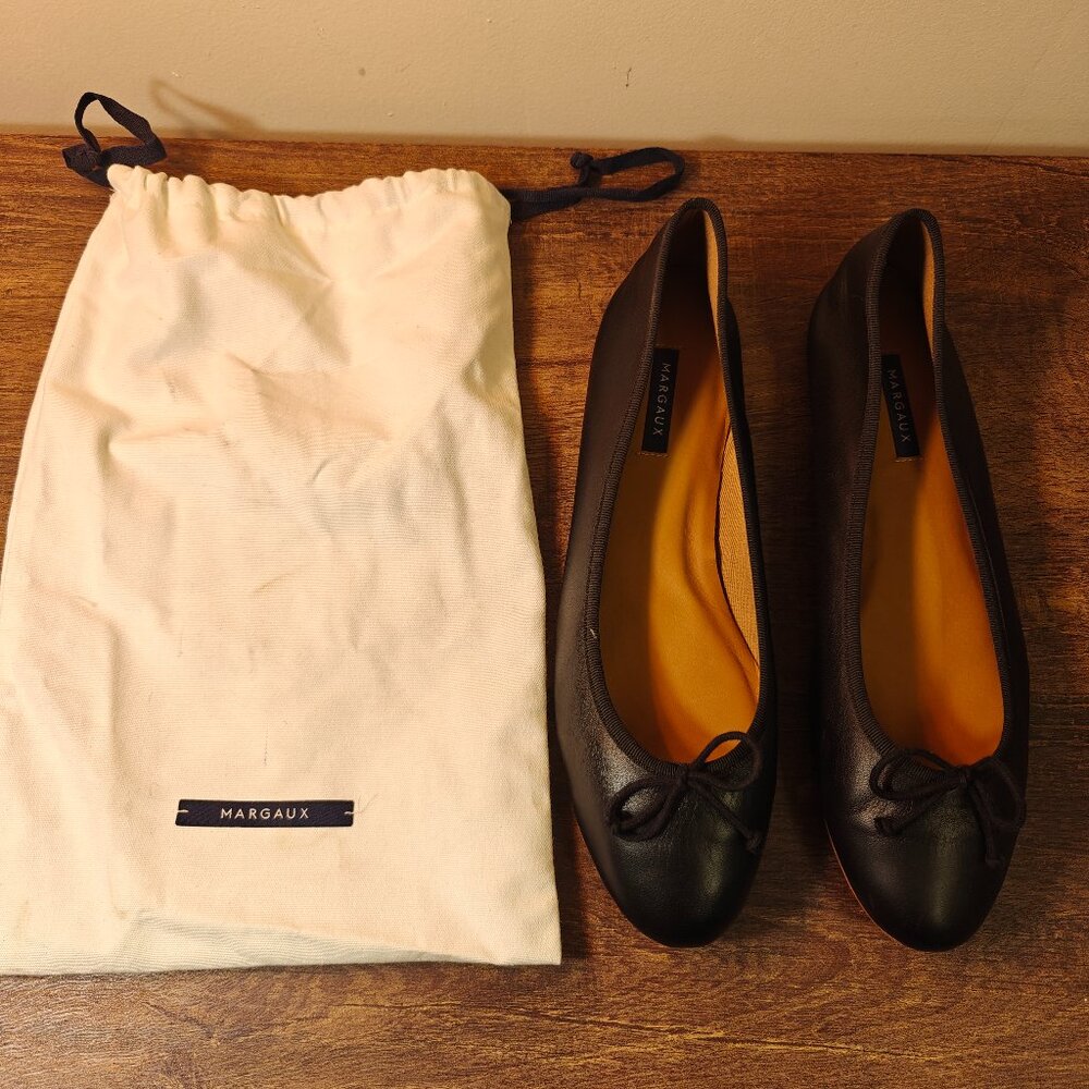 Margaux Demi Flats in Black